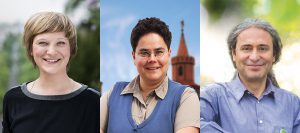 Die Direktkandidaten der Grünen: Katrin Schmidberger (WK1), Marianne Burkert-Eulitz (WK2) und Dr. Turgut Altug (WK3).

Fotos: Grüne / Erik Marquard