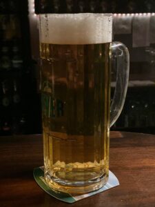 Fassbier auf Tresen